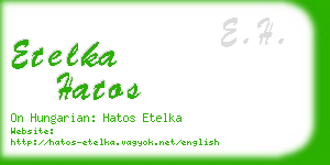 etelka hatos business card